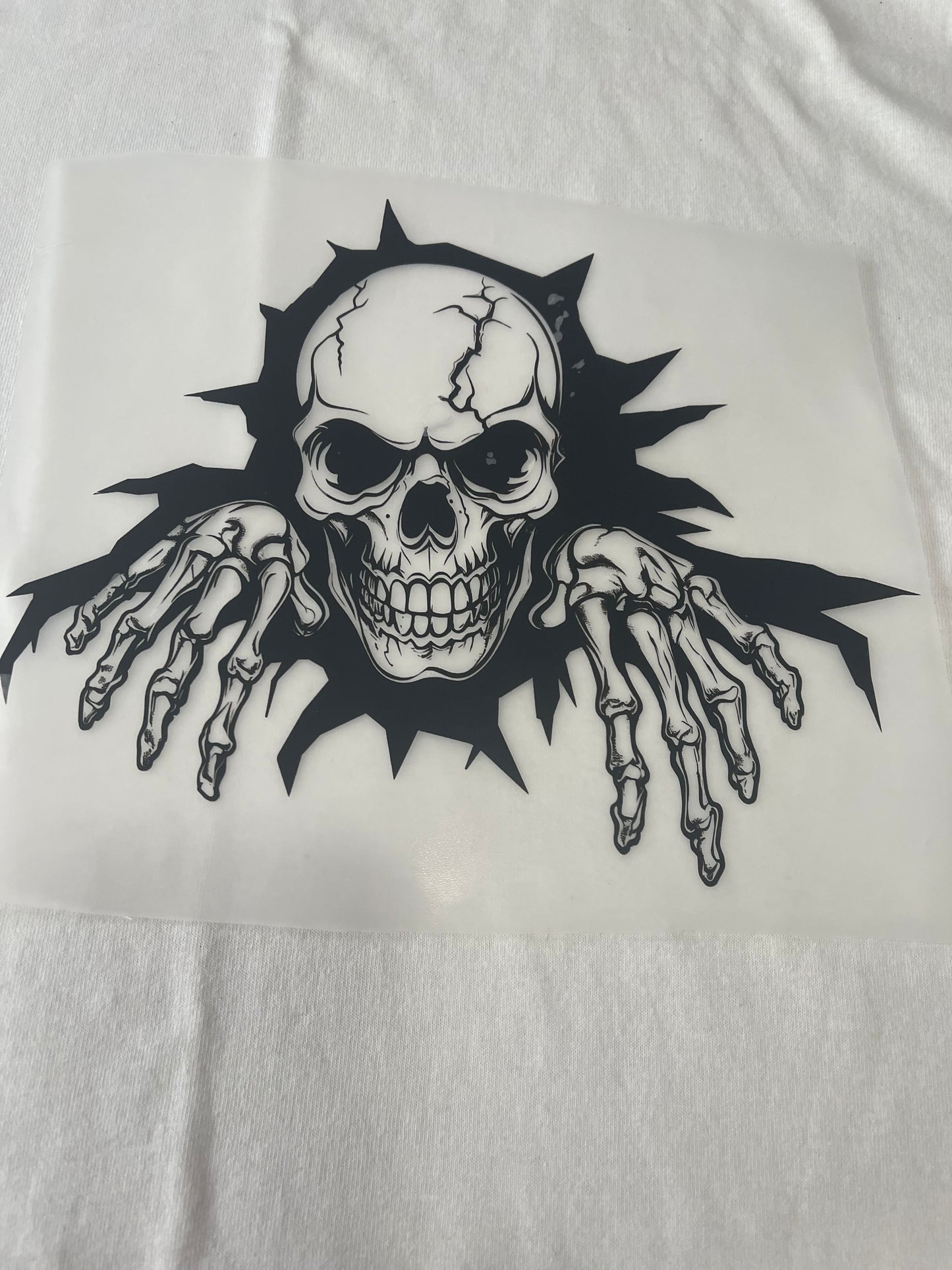 Creepy Skull Guy-Dtf T-shirt Design