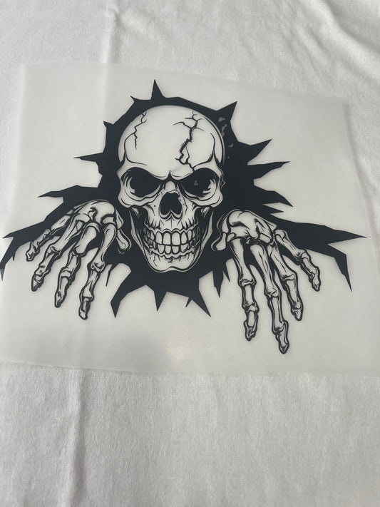 Creepy Skull Guy-Dtf T-shirt Design