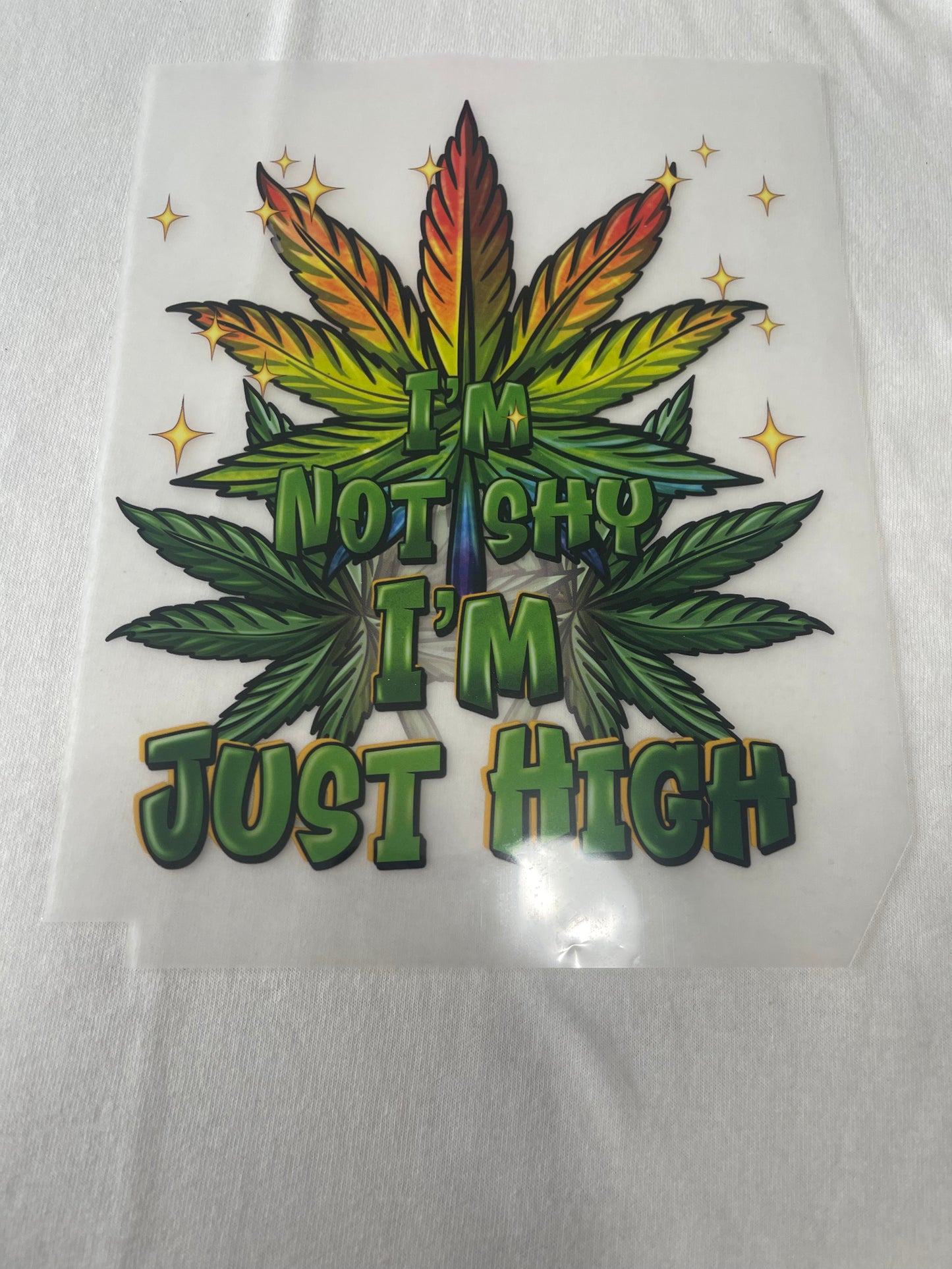 Not Shy Just High-Dtf T-shirt Design