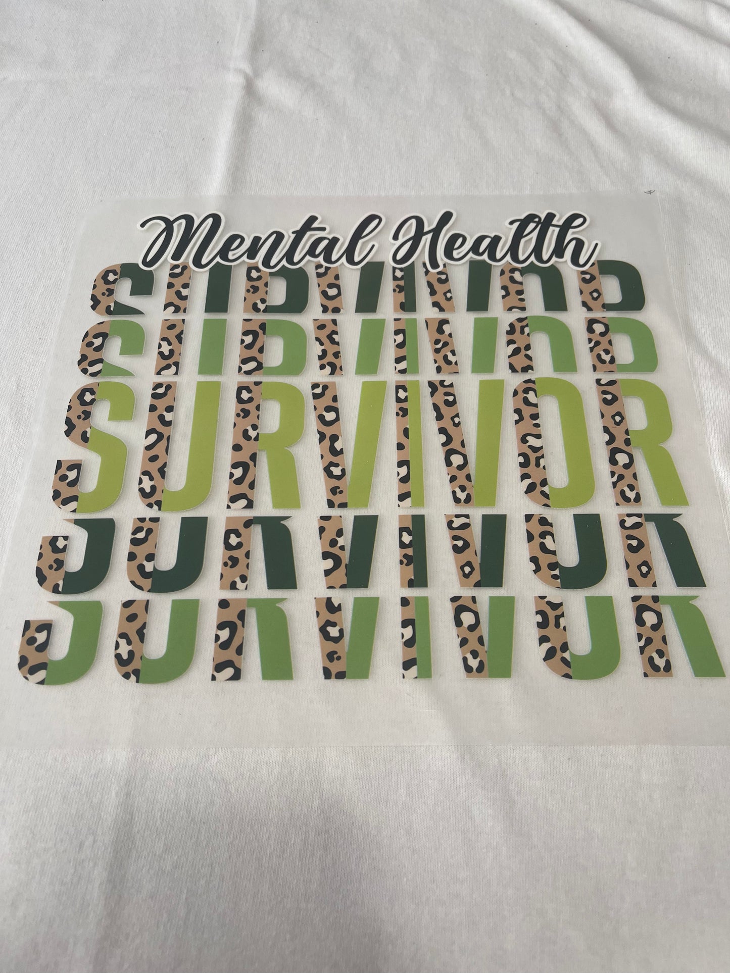 Mental Health Survivor-Dtf T-shirt Design