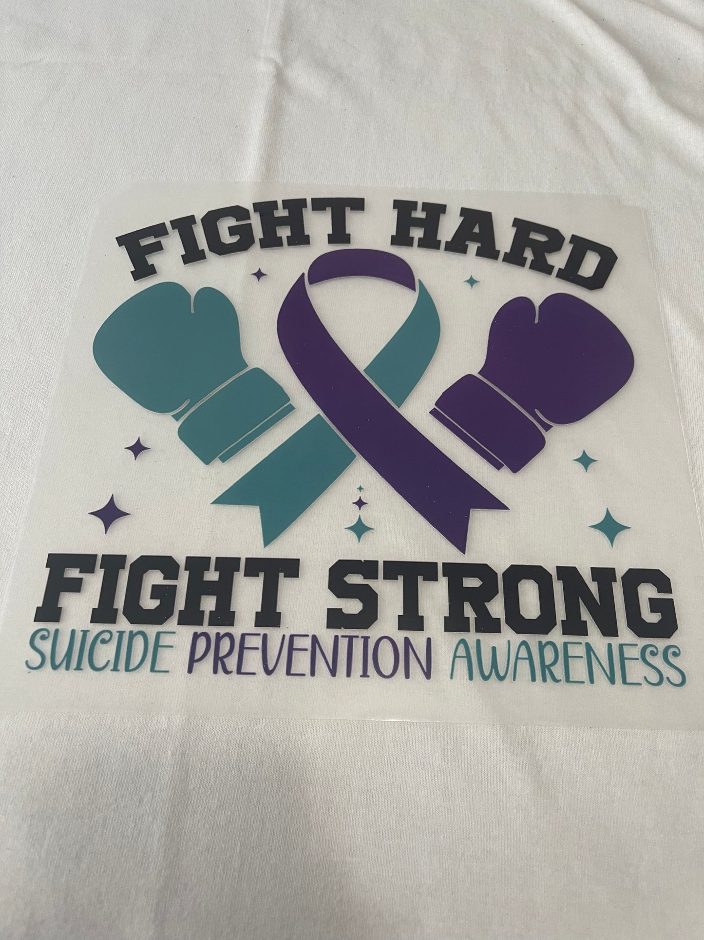 Fight Hard Fight Strong-Dtf T-shirt Design