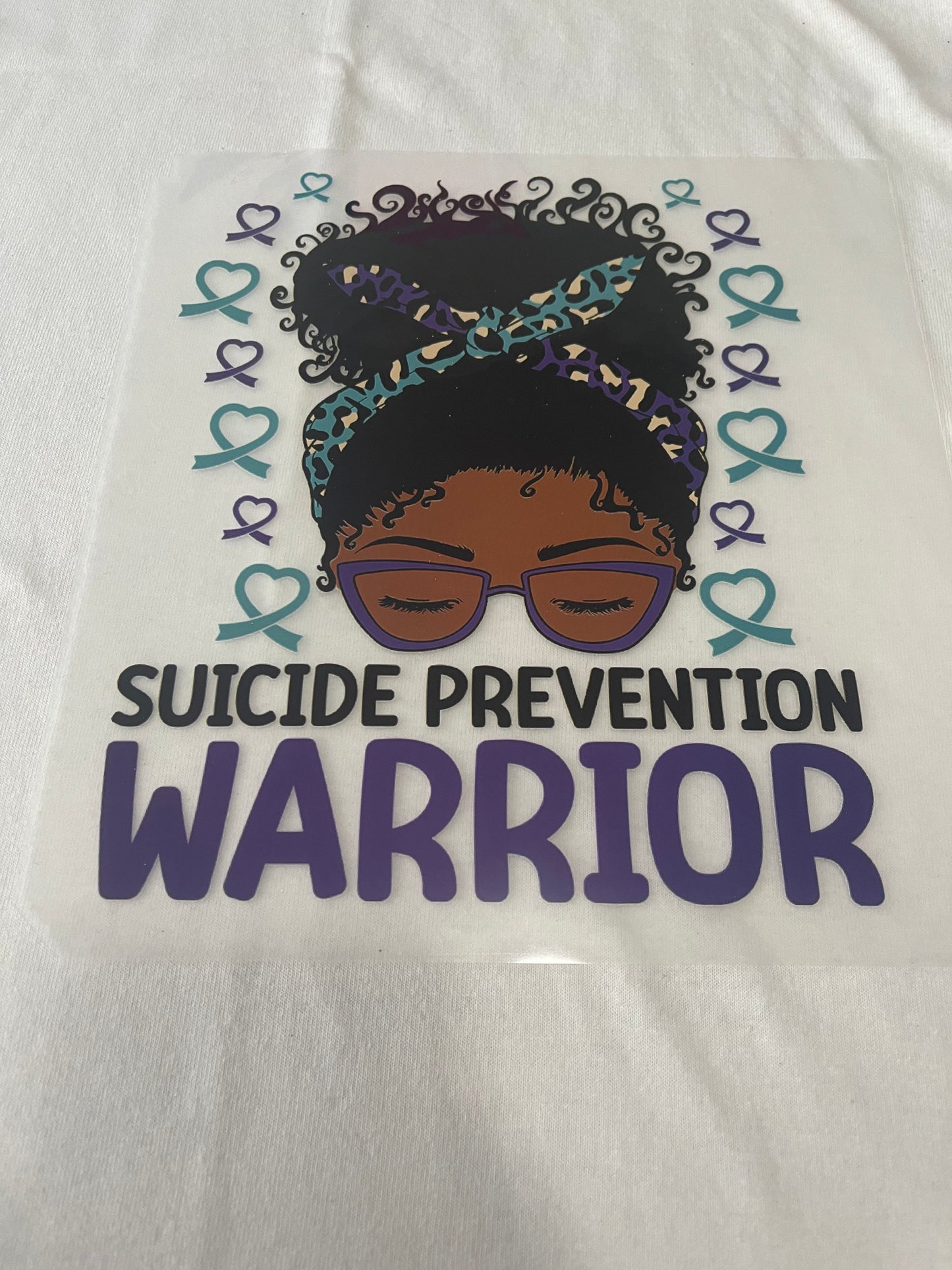 Warrior Suicide Awareness-Dtf T-shirt Design