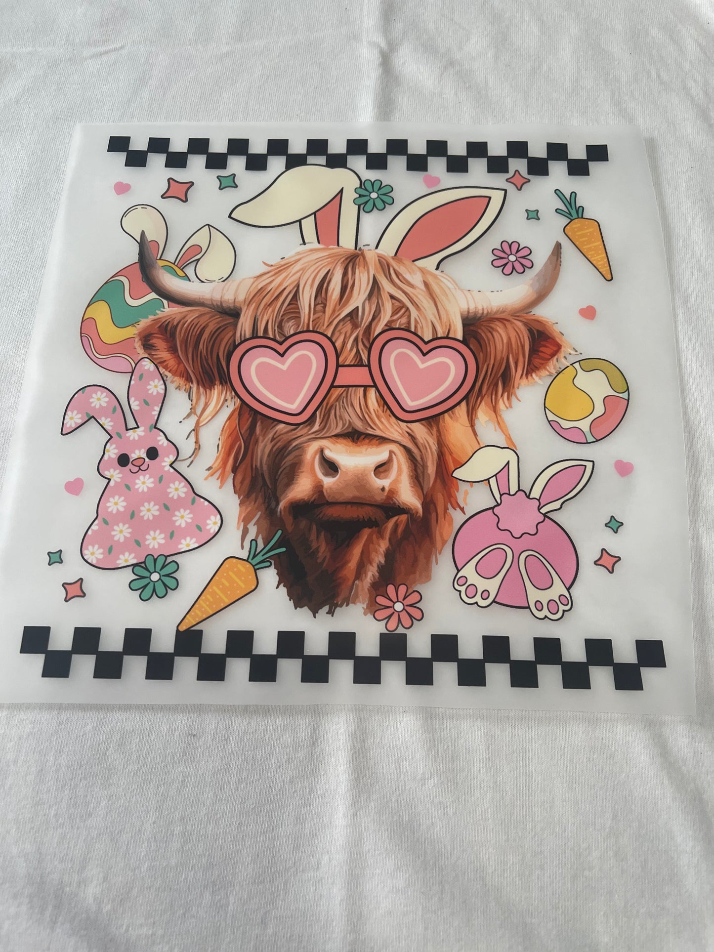 Easter Cow-Dtf T-shirt Design