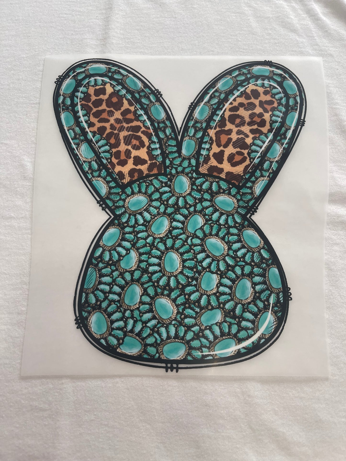 Rhinestone bunny-DTF T-shirt Design