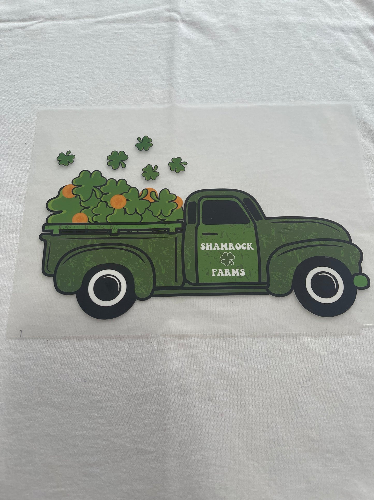 St. Patrick's Day Truck-Dtf T-shirt Design