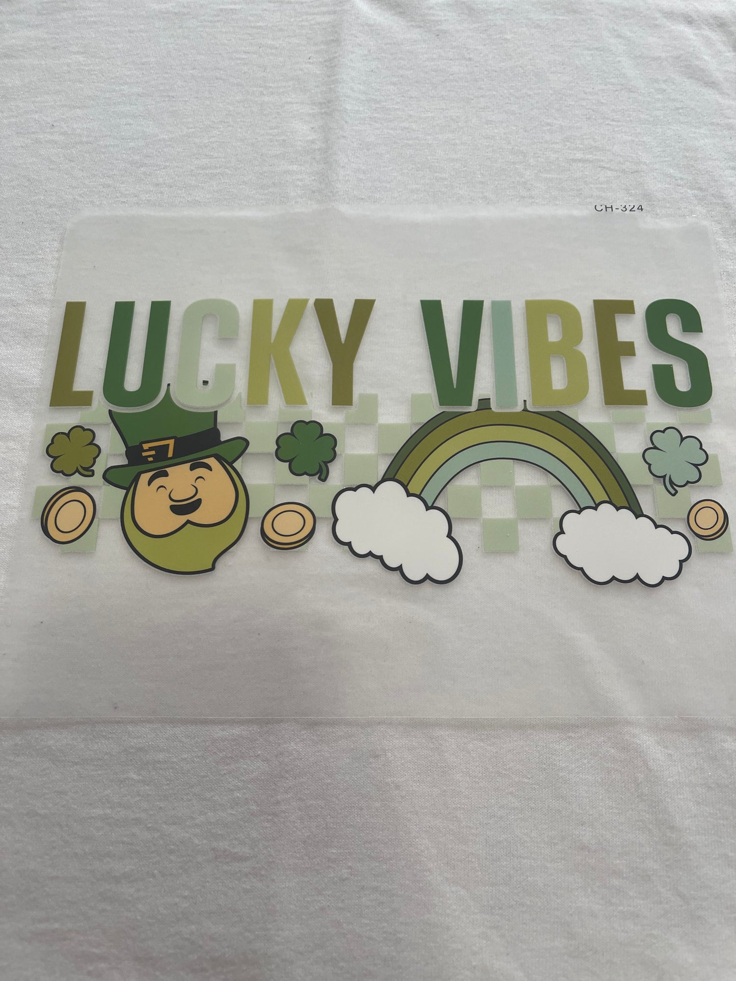 Lucky Vibes St. Patrick's-Dtf T-shirt Design