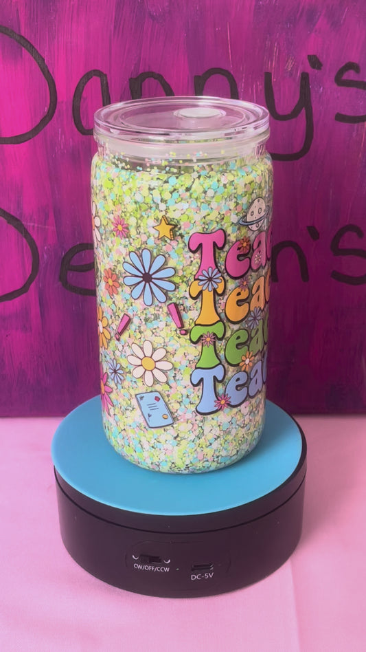 Teacher Teacher - 16oz Snow Globe Cup